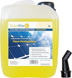 SolarKlar365 Photovoltaik- und Solaranlagen Reiniger | PV Anlage reinigen | Lotuseffekt langanhal…