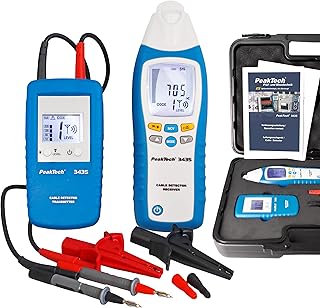 PeakTech 3435 Leitungssuchgerät mit Sender & Empfänger bis 2m Empfangstiefe [3 Jahre Garantie] …