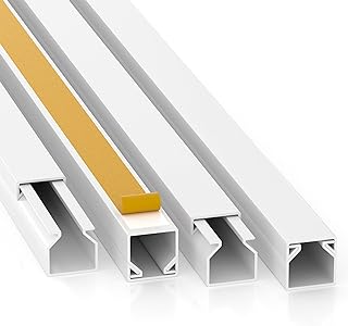 CILSON WDK1212SW Art.-Nr. 6700010.1.10 Kabelkanal 10 m, 12 x 12 x 1000 mm / 10x 1 m, selbstkleben…