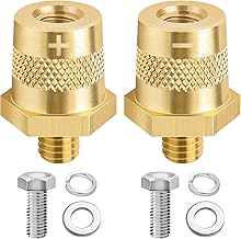 1 Paar Batteriepoladapter M8, Bolatus Auto Batterie Anschlussklemmen M8 Batterieklemme mit 2 Edel…