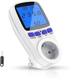 Stromzähler für Balkonkraftwerk, Stromzähler für Steckdose, Strommessgerät für die Steckdos…