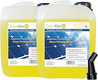 SolarKlar365 Photovoltaik- und Solaranlagen Reiniger | PV Anlage reinigen | Lotuseffekt langanhal…