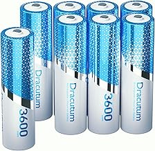 1.5V wiederaufladbare AA Lithium Akkus 8 Stück, 3600mWh Lithium wiederaufladbare langlebige Dopp…