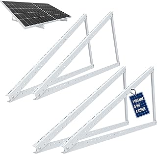 PV 4x Solarpanel Halterung 48 Zoll /118 cm | Solarmodul-Halterung Balkonkraftwerk Aluminium | Auf…