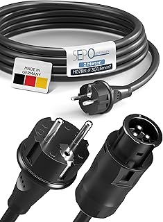 BC01 Balkonkraftwerk Kabel – Buchse auf Schuko Stecker 2m (IP44) inkl. 0% MwSt. gem. § 12 Abs….