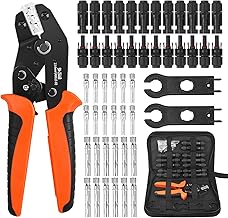 Solar Crimpzange Set für 2.5/4/6mm² Pv Kabel,12 Paar Pv Stecker Und Kabelstecker,1x Crimpzange,…
