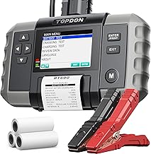 TOPDON BT600 Autobatterietester, Batterietester KFZ 12V 24V, 100-2000 CCA Starttester Autobatteri…