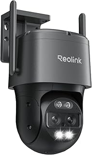 Reolink 4K 8MP Wi-Fi 6 PTZ Überwachungskamera Aussen WLAN mit Auto-Tracking-Zoom, Dual-Objektiv,…