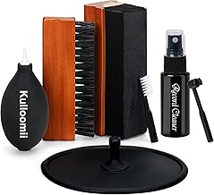 7-teiliges Reinigungsset für Schallplatten, weiche Samtbürste, Mikrofaserbürste, antistatische…