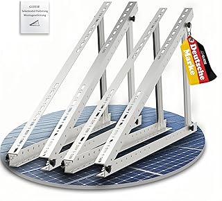 GLIESE Solarmodul Halterung 114 cm (2 Paare),Solarpanel Halterung,Balkonkraftwerk Halterung,Verst…