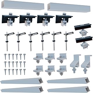 EPP.Solar® Balkonkraftwerk Halterung, Stockschrauben Montage Set für 2 Module, Stockschraube & …