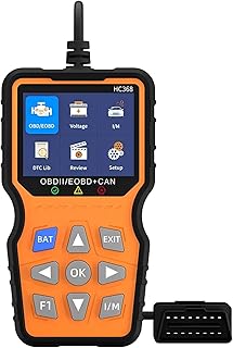OBD2 Diagnosegerät, KFZ Fehlerauslesegerät mit Batterietester Funktion, 13 Sprachen Auto Ausles…