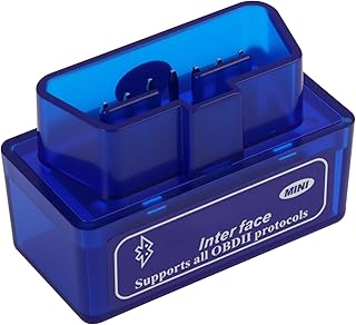 Mini OBD2 Bluetooth Scanner, Auto Diagnosegerät für iOS, Android und Windows, Kompatibel mit OB…