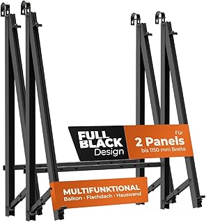 Solarway Balkonkraftwerk Halterung für Solarpanel | Balkon, Geländer, Fassade und Flachdach Bef…