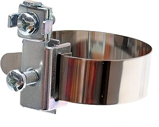 Erdungsrohrschelle, 8-52 mm, rostfreier Stahl (V2A), galvanisch/elektrolytisch verzinkt, Ø 8-52mm