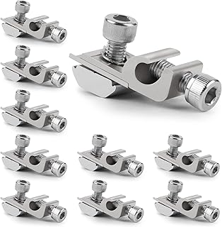 10er Erdungsklemme Solarpanel Erdungsclip Aluminium Solarmodul Befestigung Boden Erdung Lug Solar…