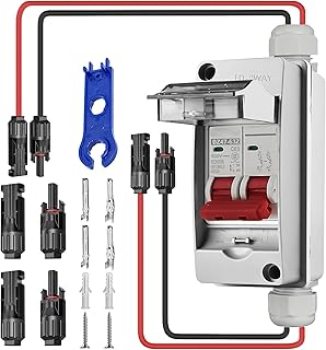 DC Trennschalter PV Anlage, DC Trennschalter Leistungsschalter IP65 Wasserdicht 32A 500V DC Trenn…
