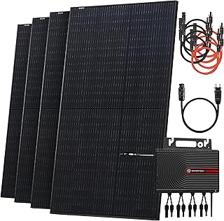 Solarway® Balkonkraftwerk 2000W komplett Steckdose – neuester 2000W Wechselrichter – Solaranlage…