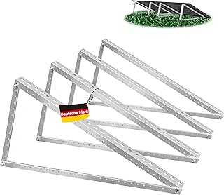 ALLDREI® Solarpanel Halterung Balkonkraftwerk 2er – 120cm Solarmodul Halterung 4 Stück aus Alum…