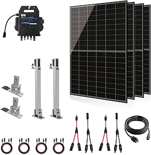 Balkonkraftwerk 1720W Komplettset mit 4 x 430W Bifazial Module Glas-Glas der Marke Sunova Solar, …